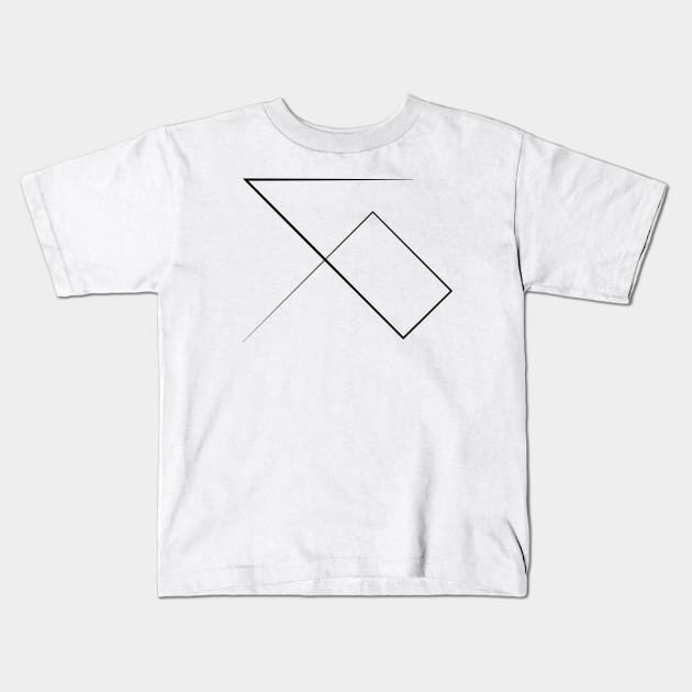 Line Kids T-Shirt by Eaukira